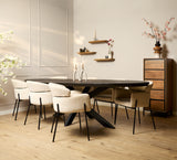 Eettafel Brandy Black | 300 cm | Ovaal