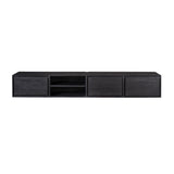 Zwevend tv meubel Ambiance Black | 200 cm