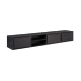 Zwevend tv meubel Ambiance Black | 200 cm