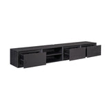 Zwevend tv meubel Ambiance Black | 200 cm