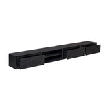 Zwevend tv meubel Ambiance Black | 240 cm