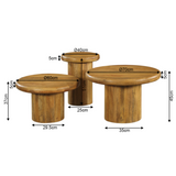 Salontafel Maya | set van 3