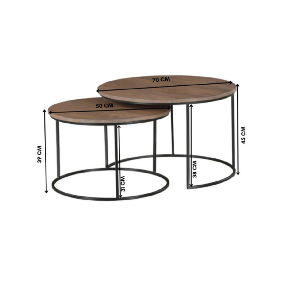 Salontafel Maya | set van 3