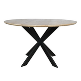 Eiken eettafel Ferris | Rond 130 cm | Naturel