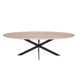 Eiken eettafel Ferris | Ovaal 240 cm | Naturel
