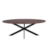Eiken eettafel Ferris | Ovaal 240 cm | Walnoot