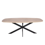 Eiken eettafel Ferris | Deens Ovaal 200 cm | Naturel