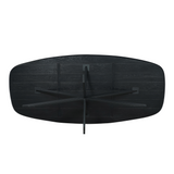 Eiken eettafel Ferris | Deens Ovaal 200 cm | Zwart