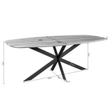 Eiken eettafel Ferris | Deens Ovaal 280 cm | Naturel