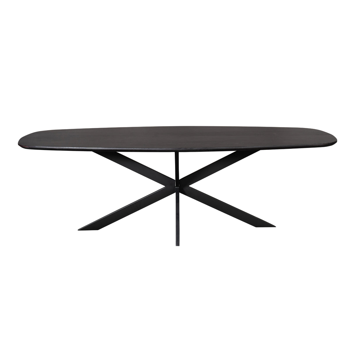 Eiken eettafel Ferris | Deens Ovaal 280 cm | Zwart
