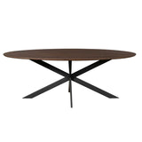 Eiken eettafel Ferris | Ovaal 240 cm | Brown