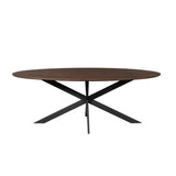 Eiken eettafel Ferris | Ovaal 180 cm | Brown