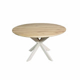 Eiken eettafel Ferris | Rond 110 cm | Naturel | Poot Sand