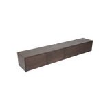 Zwevend tv meubel Vision Walnut | 240 cm