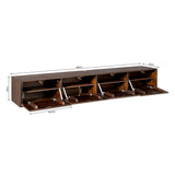 Zwevend tv meubel Vision Brown | 200 cm