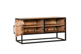 Tv meubel Denver | Mangohout en staal | 100 cm