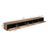 Zwevend tv meubel RichWood | 280 cm