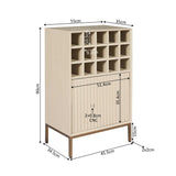 Wijnkast Madison Sand | 55 cm