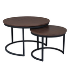 Salontafel Otik Walnut Oak | 70 cm | set van 2