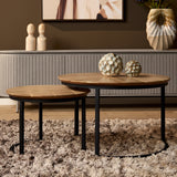 Salontafel Otik Natural Oak | 70 cm | set van 2