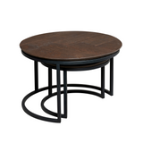 Salontafel Otik Brown Oak | 70 cm | Set van 2