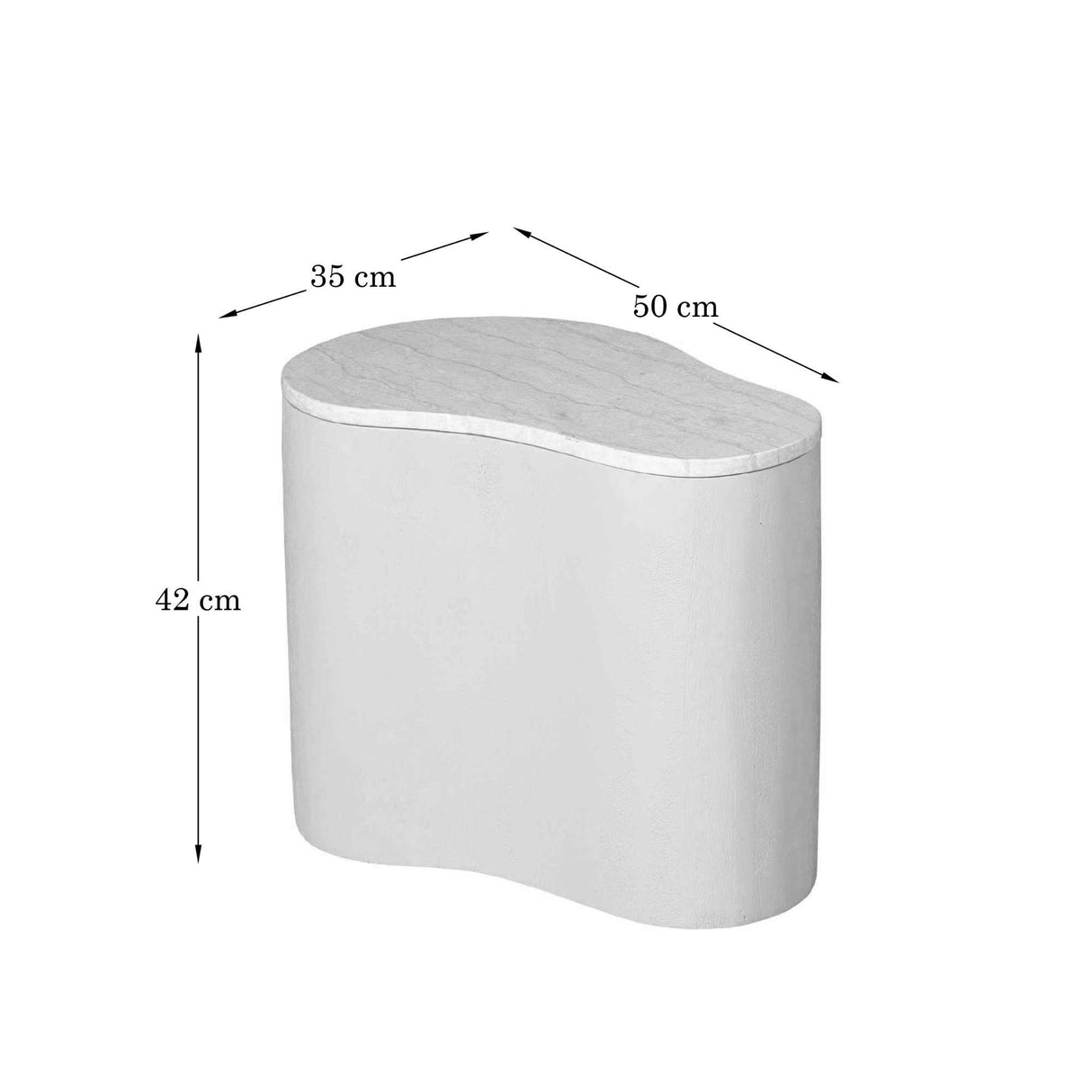 Salontafel Lovi | 50 cm | Sand