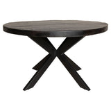 Eetkamertafel Denver Black | Rond | 130 cm