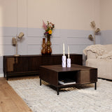 Salontafel Madison Brown | 80 cm | Vierkant