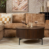 Salontafel Madison Brown | 80 cm | Rond