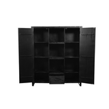 Boekenkast Boaz Black | 2 deuren 1 lade