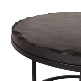 Salontafel set Ora | Zwart Kadappa Stone 60-45 cm