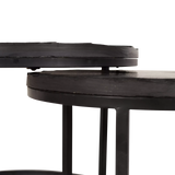 Salontafel set Ora | Zwart Kadappa Stone 60-45 cm
