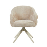 Eetkamerstoel Bella | Beige | Poot Sand | Met armleuning