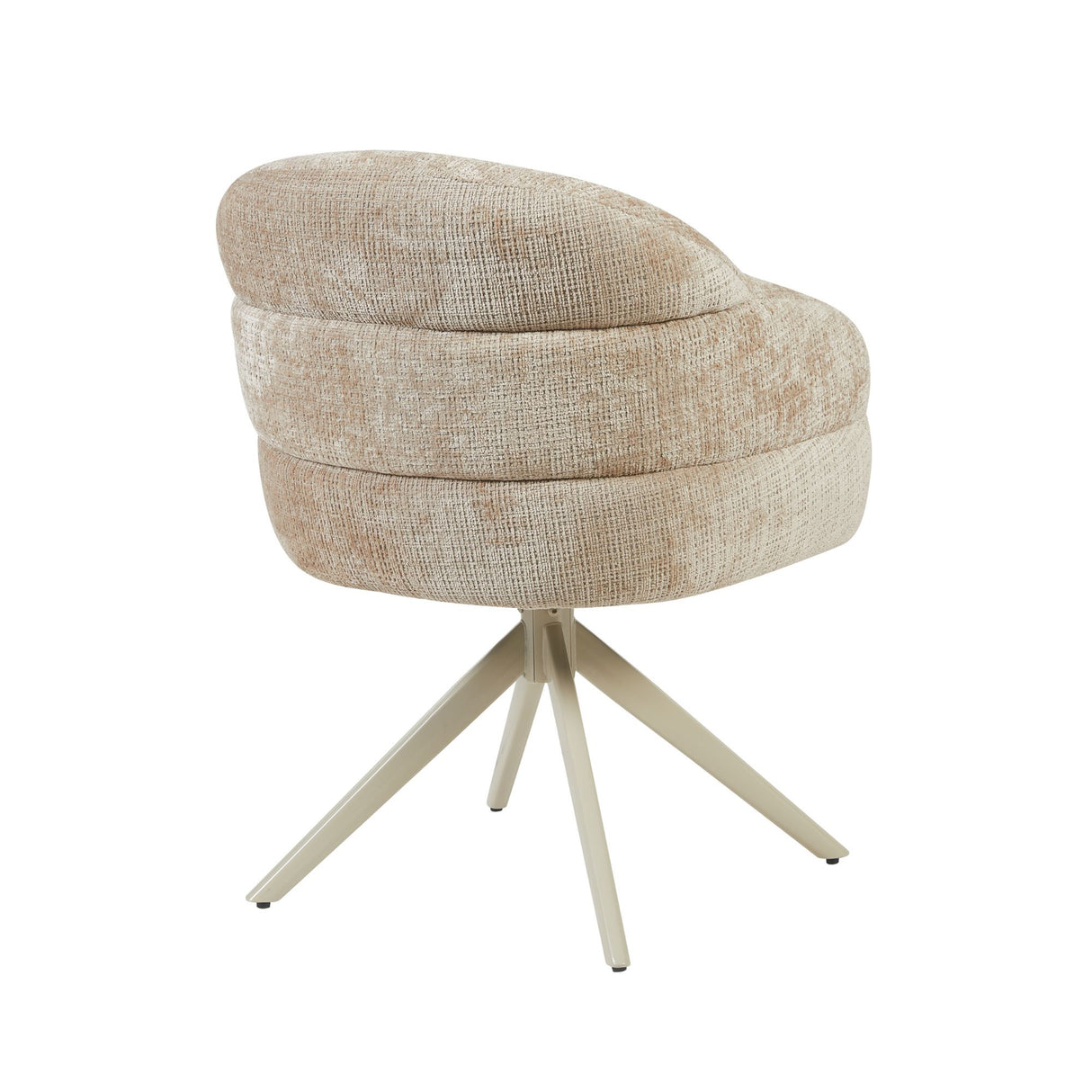 Eetkamerstoel Bella | Beige | Poot Sand | Met armleuning