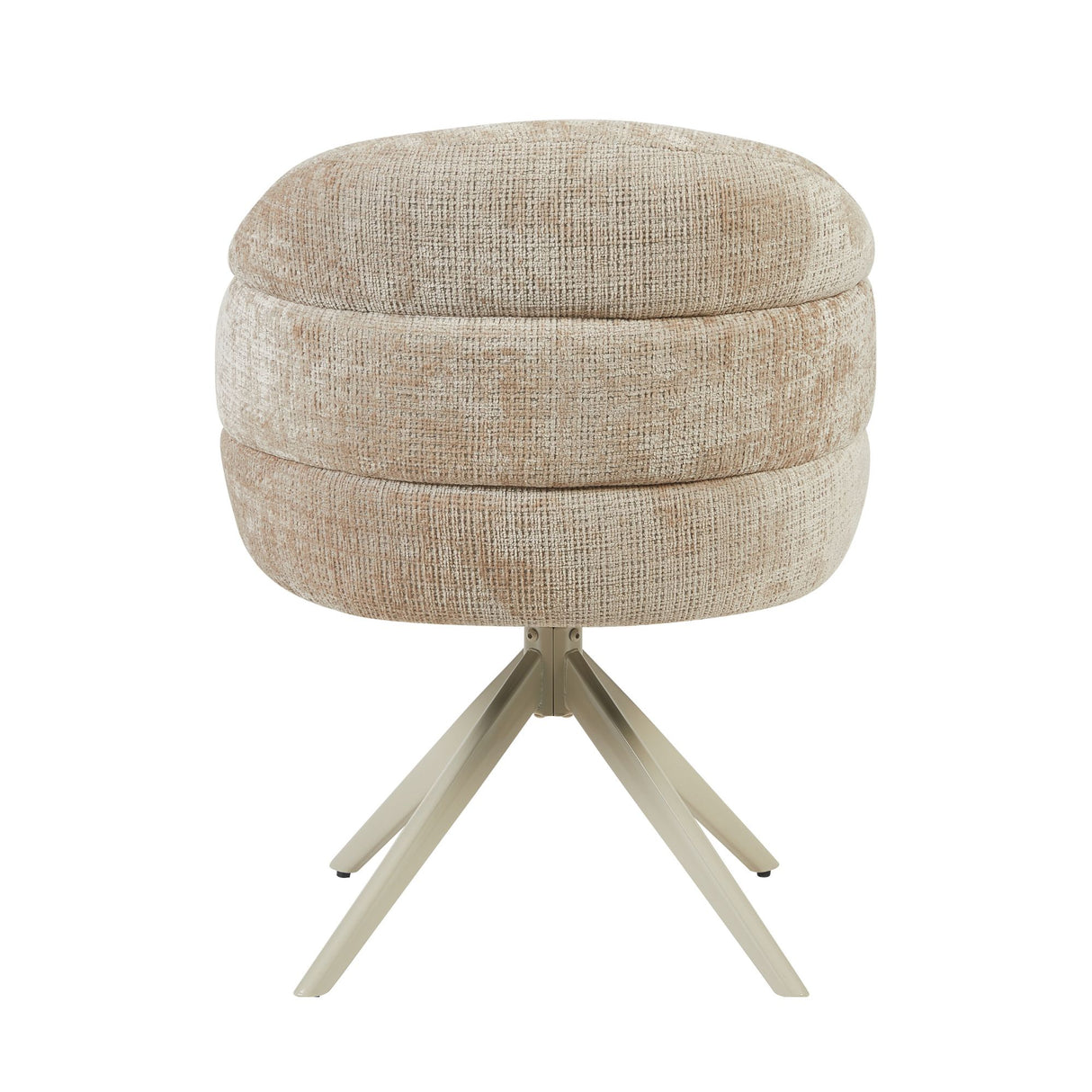 Eetkamerstoel Bella | Beige | Poot Sand | Met armleuning