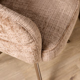 Eetkamerstoel Bella | Cinnamon | Poot Bronze | Met armleuning