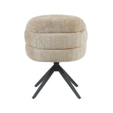 Eetkamerstoel Bella | Beige | Poot Black | Met armleuning
