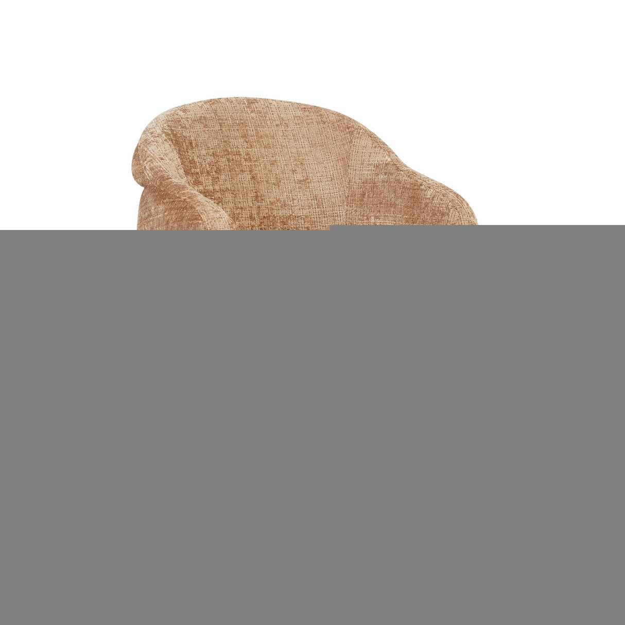 Eetkamerstoel Bella | Cinnamon | Poot Black | Met armleuning
