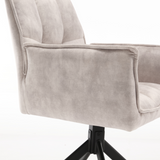 Eetkamerstoel Dani | Velvet Champagne (set of 2)