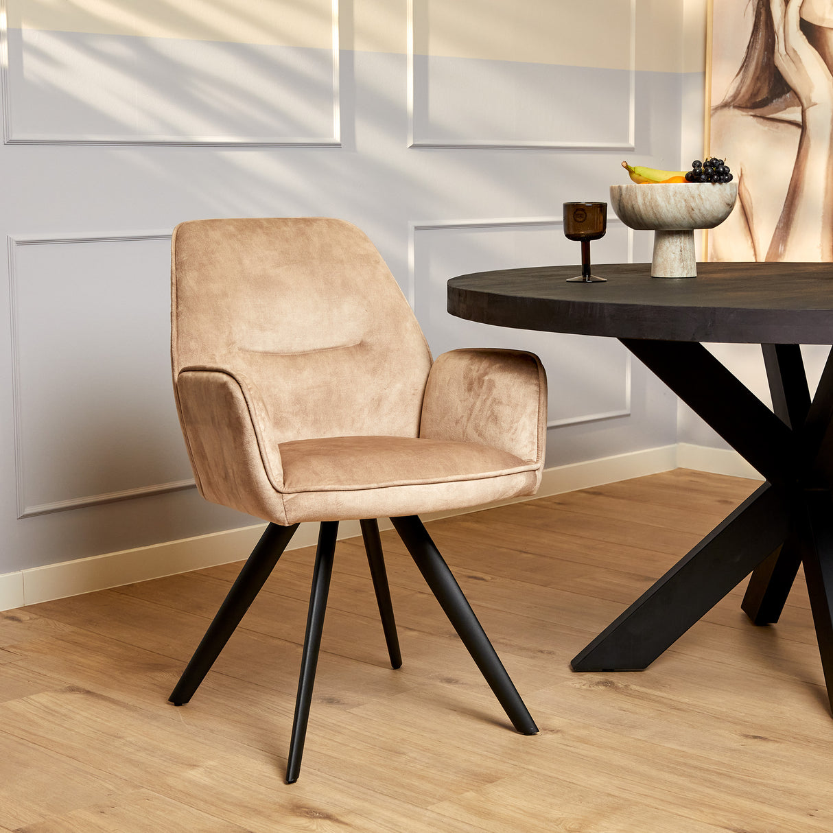 Eetkamerstoel Nova | Beige (set of 2)