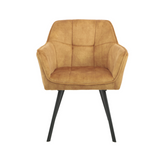 Eetkamerstoel Emma | Velvet Yellow (set of 2)