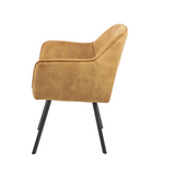 Eetkamerstoel Emma | Velvet Yellow (set of 2)