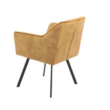 Eetkamerstoel Emma | Velvet Yellow (set of 2)
