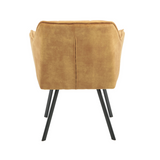 Eetkamerstoel Emma | Velvet Yellow (set of 2)