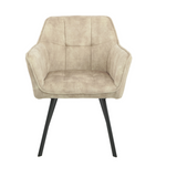 Eetkamerstoel Emma | Velvet Taupe (set of 2)