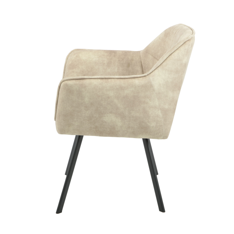 Eetkamerstoel Emma | Velvet Taupe (set of 2)