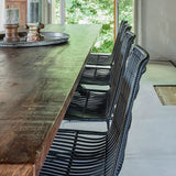 Jane zwarte tuinstoel (set of 2)
