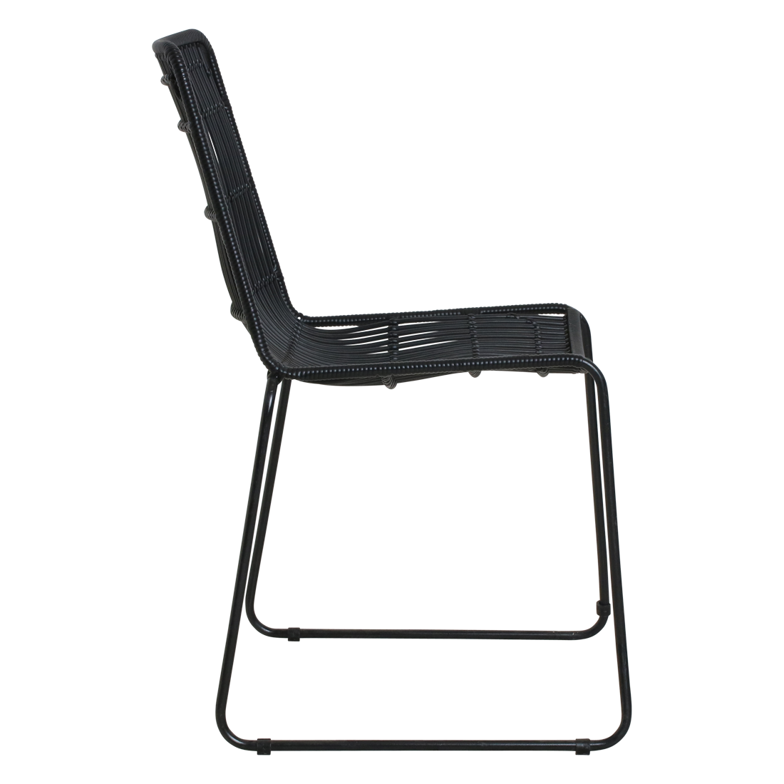 Jane zwarte tuinstoel (set of 2)