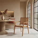 Nova teak eetkamerstoel met armleuning (set of 2)