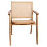 Nova teak eetkamerstoel met armleuning (set of 2)